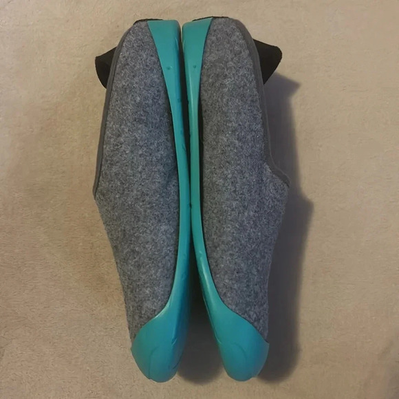 Mahabis Classic Gray Felt Shearling Detachable Women’s Slippers - Picture 2 of 9